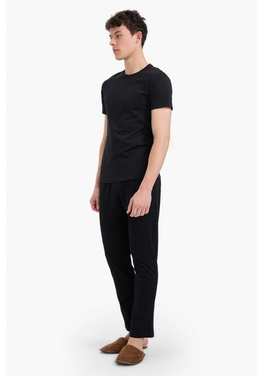 DeFacto Regular Fit Basic Düz Cepli Pijama Altı Z7323AZ25SPBK81