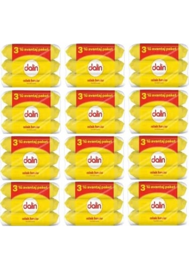 Dalin Islak Havlu 12 X 3'Lü Avantaj Paket 2016 Yaprak