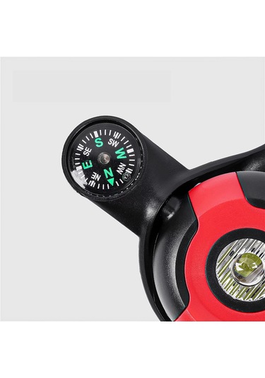 Hombey Kırmızı Sırtlı Göğüs Lambası, 500 Lümen, 3 Aydınlatma Modu, Ipx5 Su Geçirmez, Kompaslı Outdoor Spor Işığı Kırmızı