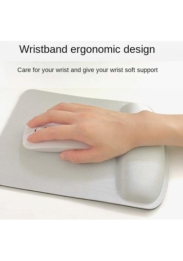 Yaratıcı Fare Pedi, Bellek Köpüğü Bilek Pedi, Sevimli Bilek Koruma, Kalınlaştırılmış El Koruması İle Büyük El Dinlenme Ndofrl Mavi