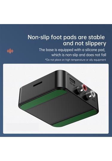 Suofeng C39 Bluetooth 5.0 Alıcı - Hi-fi Ses Aktarımı, 3d Ses Efekti, Mavi Işık, 3.5mm Aux Ve Rca Portları, Siyah