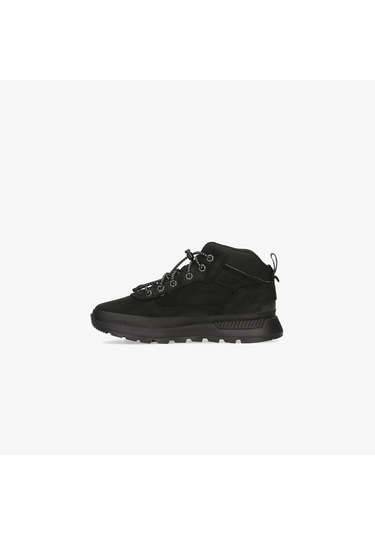 Timberland Mid Lace Up Çocuk Siyah Outdoor Bot Düz Tb0a2f8w0151 Siyah