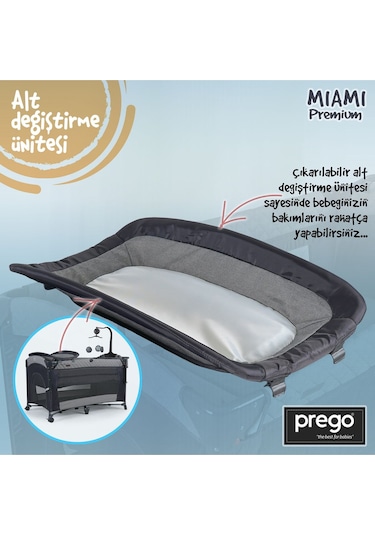 Miami Premium Dönenceli Anne Yanı Oyun Parkı 8040