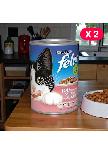 Somonlu Ve Alabalıklı Konserve Kedi Maması 400 Gr. 2 Li