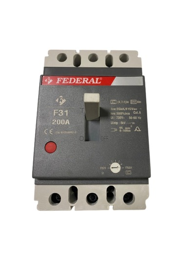 Federal F31 200A Ayar Sahalı Kompakt Şalter
