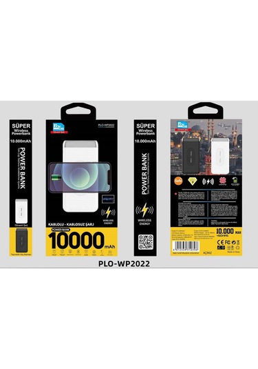 Wıreless Power Bank 10.000 Mah. Paleon Siyah Renk
