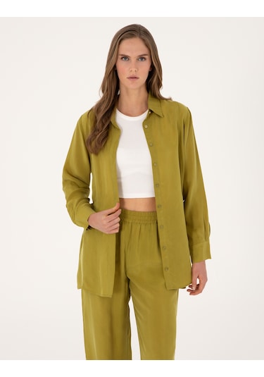 Pierre Cardin Kadın Yeşil Gömlek Desenli 50313652-vr257 Yeşil Pierre Cardin Kadın Yeşil Gömlek Desenli 50313652-vr257 Yeşil