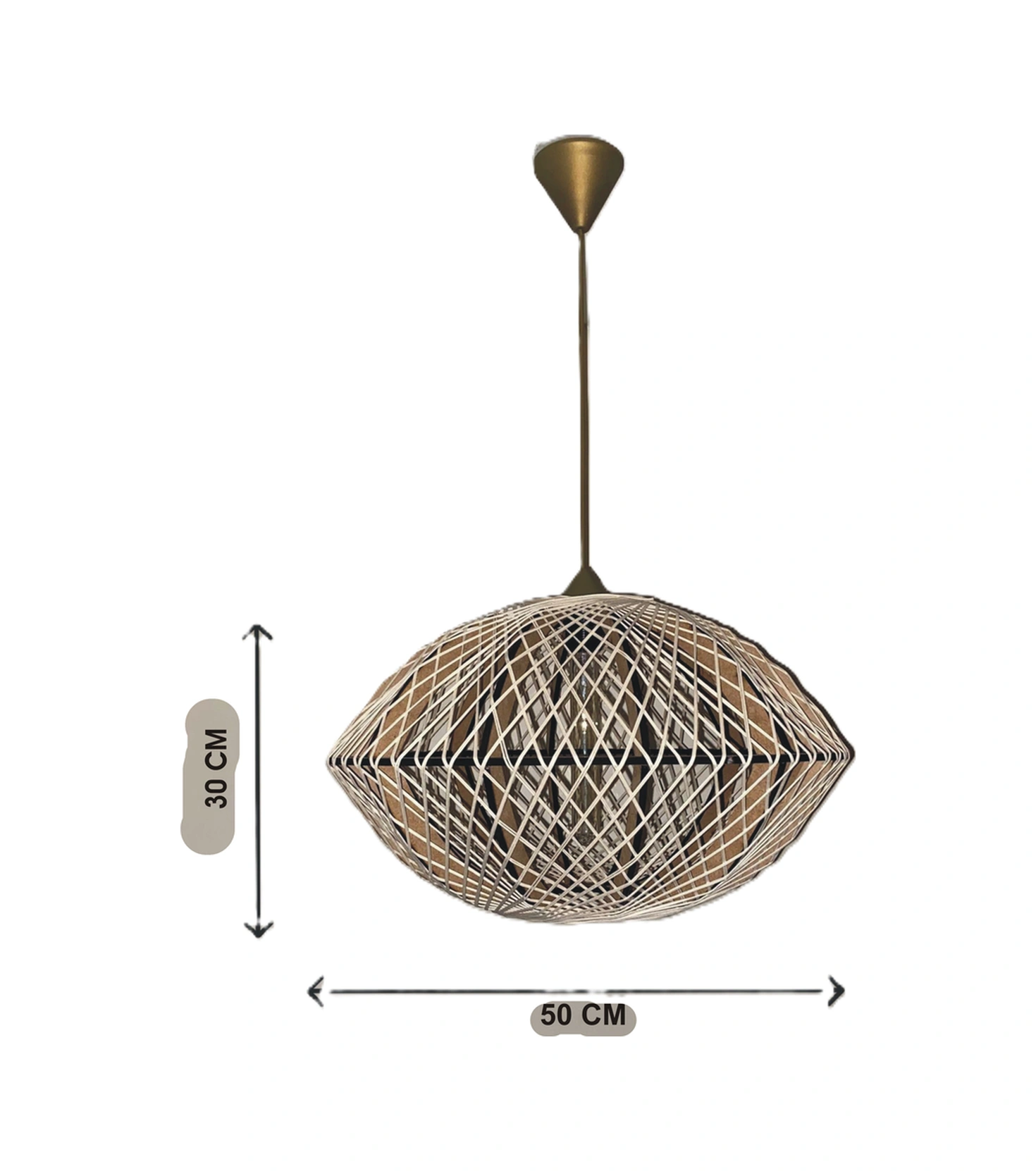 Doğal El Yapımı Bohem-rustik-modern-jüt-hasır-sarkıt Avize Renkli