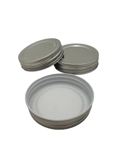 Mnogo Banok 70mm Kavanozlar İçin Vidalı Kapak, Quattro Stagioni Benzeri, 3 Adet 152514506 Gri