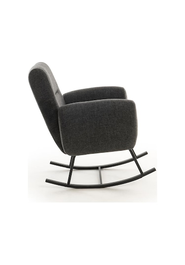 Pafu Kono Tv / Dinlenme / Baba / Emzirme Koltuğu Sallanan Sandalye - Keten Koyu Gri
