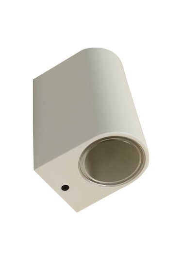 Çift Yönlü Dekoratif Beyaz Aplik -3 Renk Tercihli Ampüller Dahil Beyaz