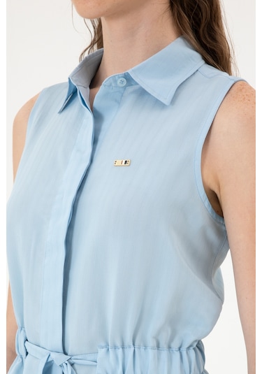U.s. Polo Assn. Kadın Açık Mavi Elbise Dokuma 50306605-vr003 Acık Mavı