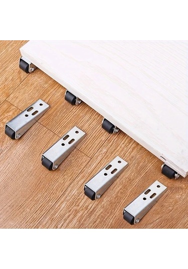 Topnotch 4 Takım Rv Mobilya Kapama Tekerleği Kayar Ray Makarası Universal Destek