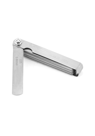 Konesam Stahl Gaps Messer 32 Blatt 0.04-0.88mm, Doppelt Skaliert Metrik/ımperial , Präzise Spaltmessung, Tragbar