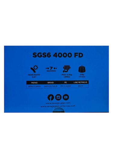 Savage Gear Sgs6 4000 Fd Spin Olta Makinesi