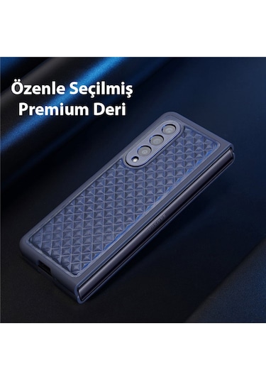 Dux Ducis Venice Samsung Galaxy Z Fold3 5G Premium Deri Kilif 563601270