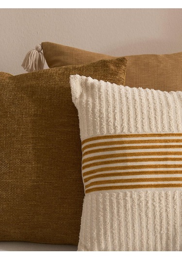 Amber Reflection 3'lü Kırlent Kılıfı Seti Bej