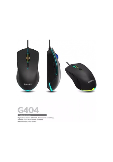 Philips Momentum Spk9404 00 G404 Gaming Işıklı Optik 2400Dpi