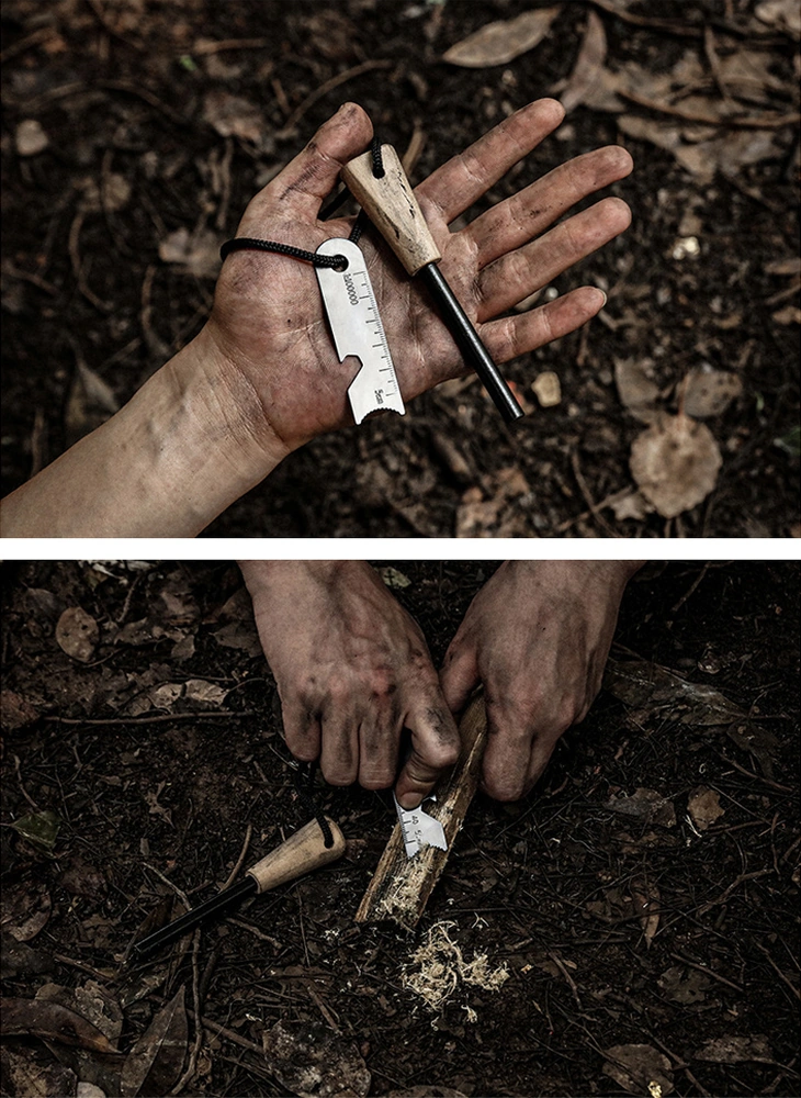 Moveevo Tahta Saplı Çevreye Dost Alev Alma Aleti - Çadır Kampı Ve Doğa Hayatı İçin Çok Fonksiyonlu Magnezyum Çubuğu, Ölçü Çizgili Ve Şarap Açıcı Özellikli Tip A Çok Renkli Moveevo Tahta Saplı Çevreye Dost Alev Alma Aleti - Çadır Kampı Ve Doğa Hayatı İçin Çok Fonksiyonlu Magnezyum Çubuğu, Ölçü Çizgili Ve Şarap Açıcı Özellikli Tip A Çok Renkli