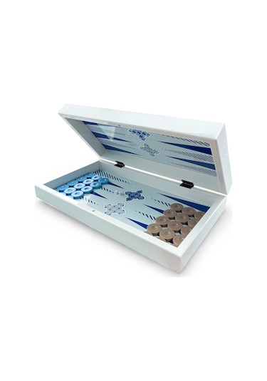 Biggdesign Blue Tile Tavla, Çizilmez Zeminli, Mıknatıslı Mdf Kasa, 2 Kat Vernik Cilalı