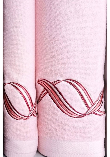 Özdilek Pink Wave Best Set Hamam Takımı Bordo-pembe Çok Renkli