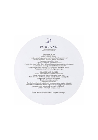 Porland Beyaz Sahan Takımı 3 Parça 21-17-14 Cm 04a+p022146