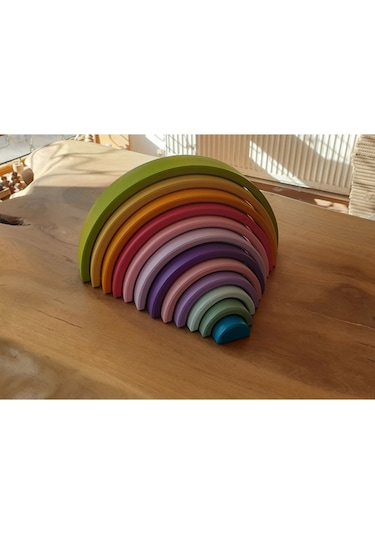 Kırtkırt Ahşap Pastel 0-6 Yaşa Özel Waldorf Gökkuşağı 12'li