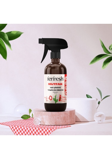 Ferfresh Mutfak Yağ Çözücü Temizlik Sirkesi 450 Ml 3'lü Set