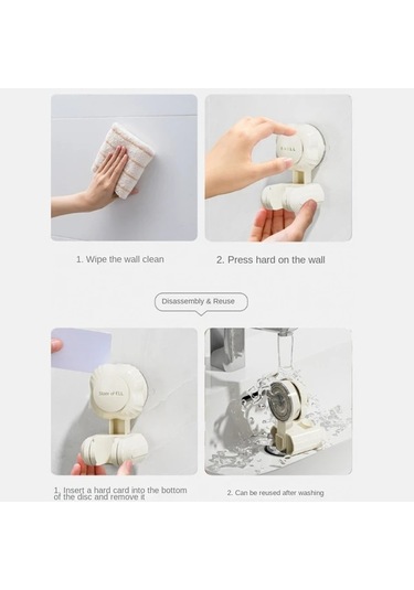 Chuangyinshop Pembe Deliksiz Duvara Monte Banyo Duş Başlığı Askısı Ayarlanabilir Pembe