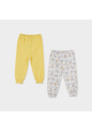 Çimpa Panolino 2'li Bebek Pantolonu 20752 Sarı-Ekru