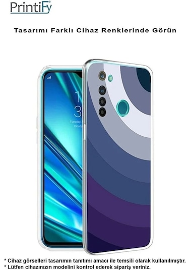 Realme 11 Pro Plusile Uyumlu Renk Cümbüşü 5 Baskılı Kamera Korumalı Şeffaf Kılıf