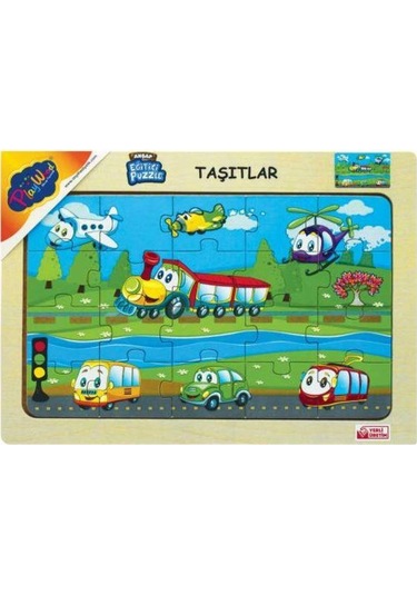 Playwood Ahşap Puzzle 20 Parça Taşıtlar