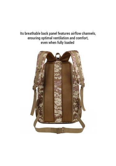 Padalink 1028 Model Geniş Kapasiteli Kamuflaj Sırt Çantası, Çoklu Cep Ve Bölmelerle Pratik Kullanım Çok Renkli