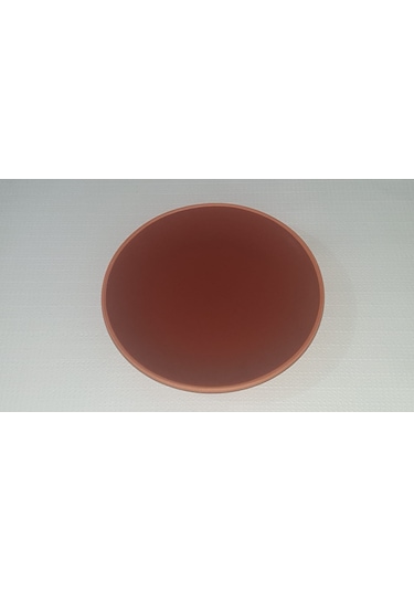 Seramik Sunum Tabağı 18 Cm Kahverengi