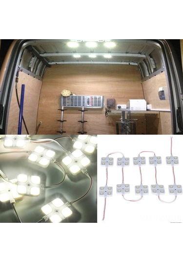 Suofeng 12v 40led Araç İç Işık Seti - 10 Modül, Süper Parlak, Kolay Kurulum, Minivan/boat/karavan Uyumlu Diğer