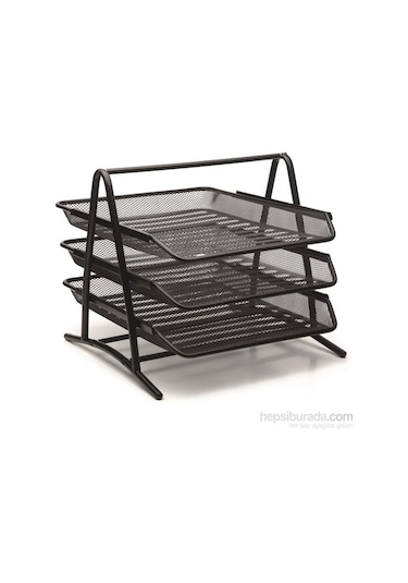 Bion Evrak Rafı 3 Lü Perfore 9304  Siyah