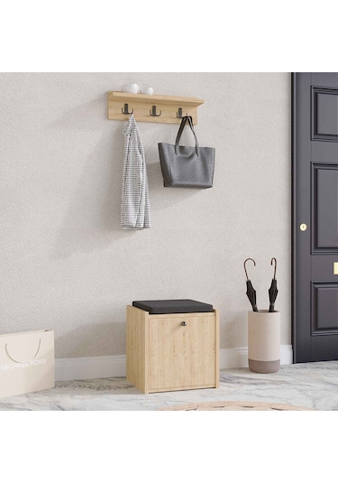 Decormet Tinky Puflu Ayakkabılık Safir Meşe Diğer