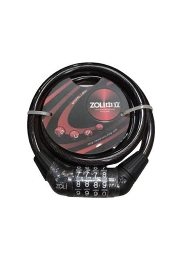 Xbyc 4522 4'lü Şifreli Bisiklet Çelik Kilit 12x1000 Mm Bisiklet Kilidi Siyah