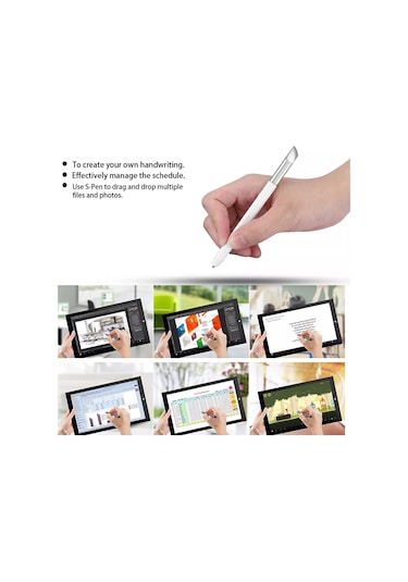 Galaxy Note 10.1 / N8000/n8010 İçin Akıllı Basınca Duyarlı S Kalem / Stylus Kalem Siyah