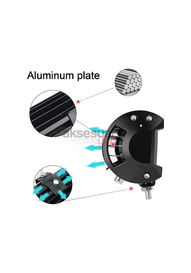 Offroad Sis Çalışma Lambası Turuncu Beyaz Cakar Modlu 24 Led 72w