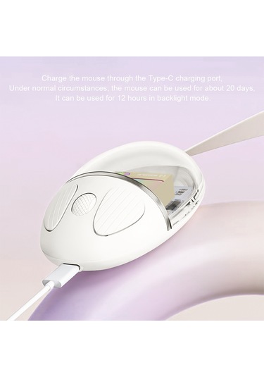 Cbtx Benwıs OT-CMS-WH Kristal 2.4 GHZ Kablosuz Bluetooth Mouse