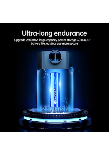 Wezone Kablosuz Li-po Hava Pompa, 6000pa Basınç, 120l/dk Akış, 2 Uçlu, Yüzme Çemberi/sünger Yatağı İçin, Siyah