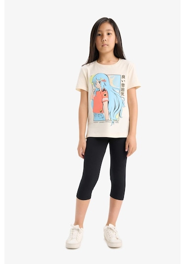 Defacto Kız Çocuk Midi Tayt B5656a825smbk27 SiYAH