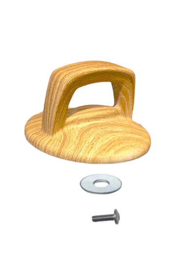 Arcak2 Karaca Granit Tencere Cam Kapak Için Ahşap Kulp Tepe Somu