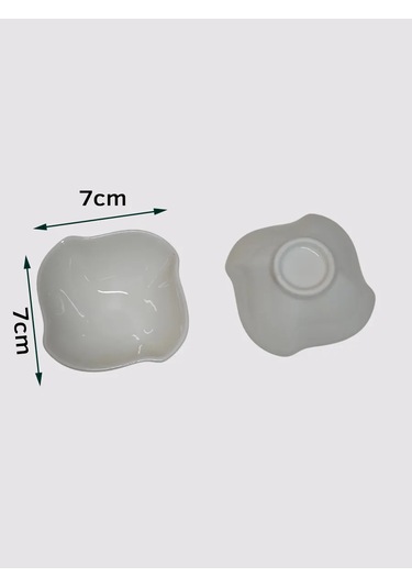 Lunext Beyaz Seramik Sosluk Seti 440008088 Soğuk Beyaz