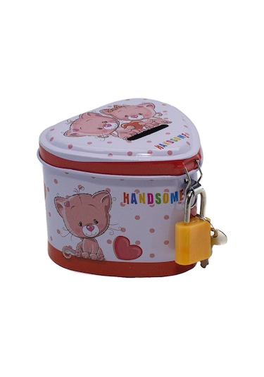 Oyuncak Kumbara Metal Mini Kumbara Kilitli