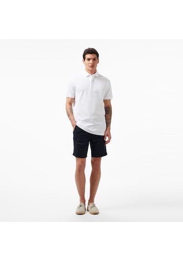 Nautica Erkek Siyah Slim Fit Keten Şort Düz B35214t Siyah