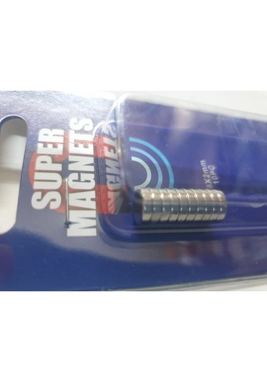 Mıknatıs 8mm 2mm Disk Şeklinde 10 Adet