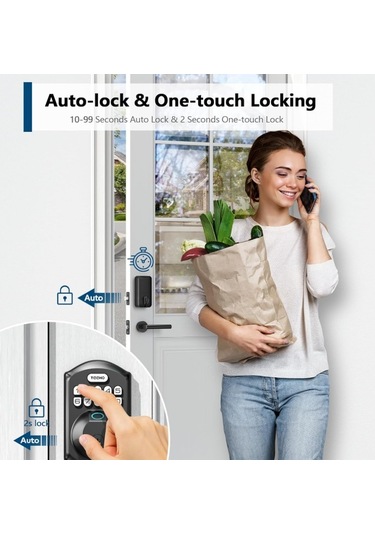 Teeho Te002 Parmak İzi Ve Şifreli Akıllı Kapı Kilidi