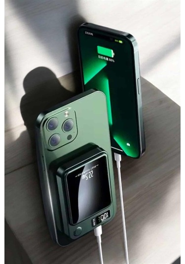 Pratik Ve Taşınabilir 10.000 Mah Wireless Powerbank Hızlı Şarj Çok Renkli